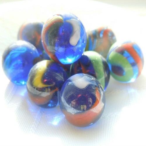 Glass marbles various - glass,
