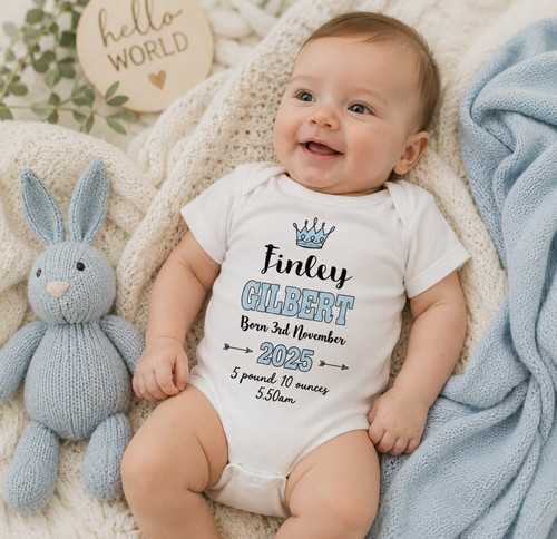 Personalised baby boy clothing - boy,