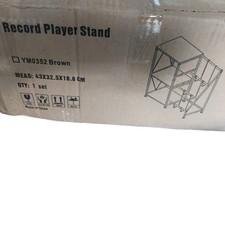 Record Player Stand, brown
