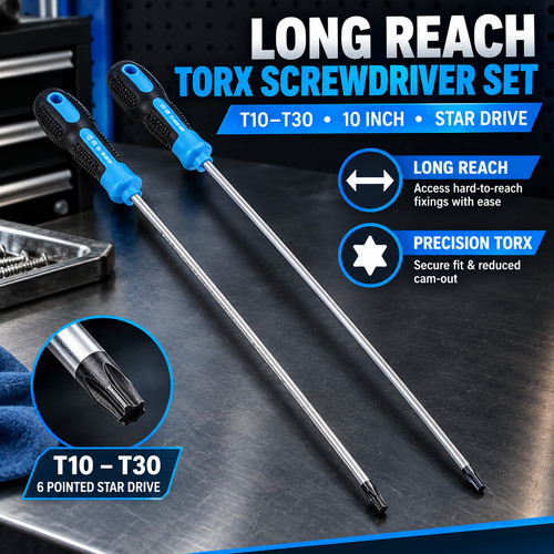 6pc long reach torx - 6pc,