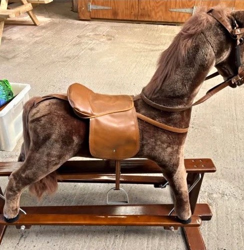 Vintage style plush rocking - style,