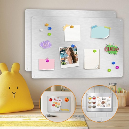 Magnetic notice board steel - 2x,