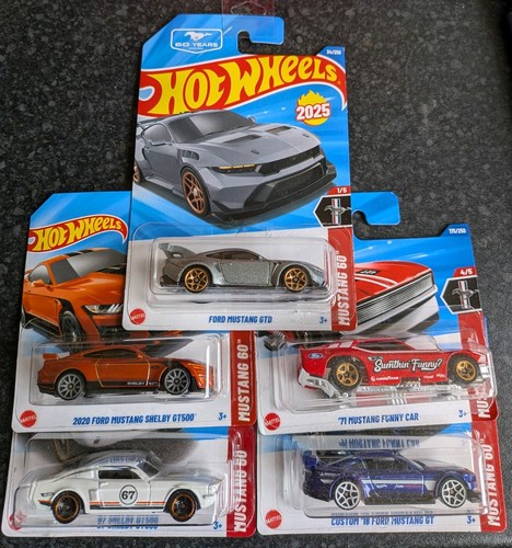 2025 hot wheels mustang - hot, 60th