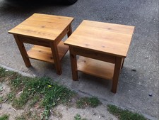 1 X Pair(2) Pine Bedside