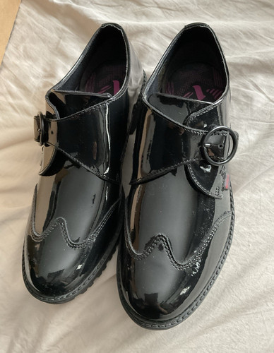 Kickers black patent leather - kickers,