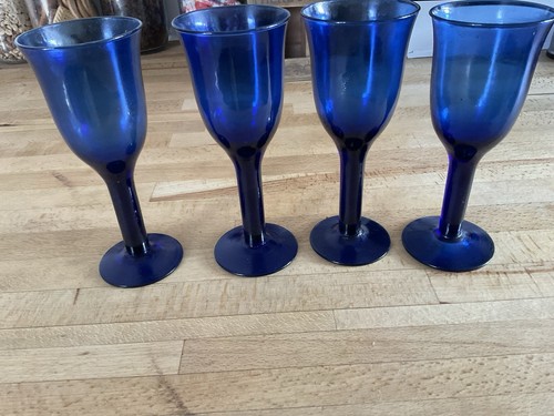 Vintage bristol blue wine - 4,