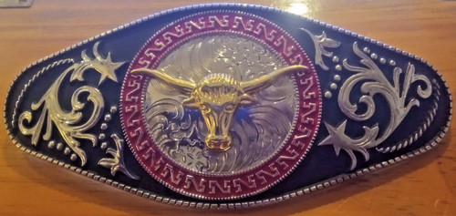 Cowboy belt buckle - cowboy,