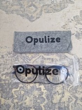 OPULIZE Met - Blue Light Blocking Glasses Slim Round Frame Scratch Resistant Spr