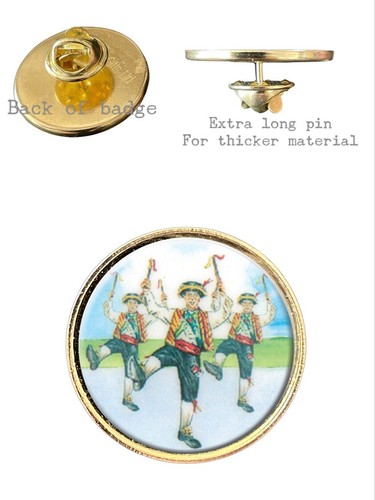 Morris dancers 26mm metal - morris,