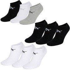 Puma Sneaker Trainer Sport Gym Socks Plain Cotton 3 Pairs UK 2.5/5 6/8 9/11