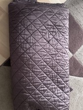 Marks & Spencer King Size Quilted Bedspread Chocolate Brown 100% Polyester