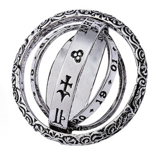 Silver sphere ring new age - silver,