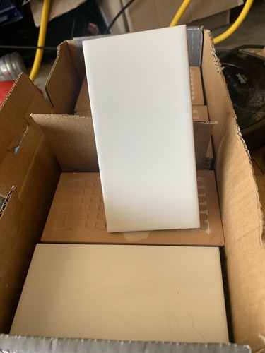 3x6 white crackled ceramic - white,