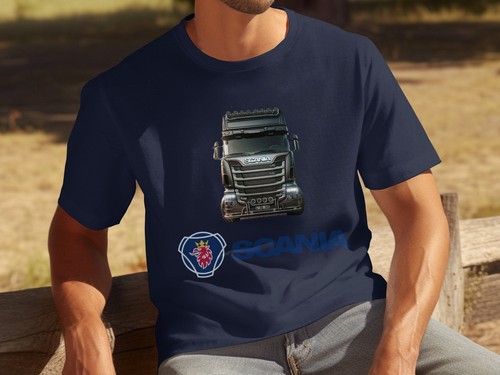 Scania truck graphic blue logo - truck,