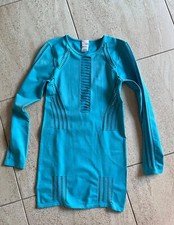 Urban Outfitters iets frans. turquoise long sleeve cut out mini dress UK Large L