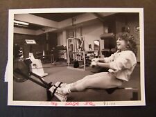 Glossy Press Photo 1987 Framingham YMCA Kelly Smith Nautilus exercise machine 