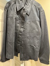 Brand New Zara Navy Blue Faux