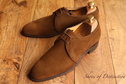 John lobb brown suede derby - brown,