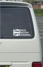 Support British Farmers Vinyl Decal Sticker BUY British Car Van Window Tractor 