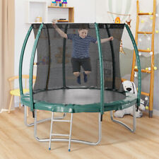 Outdoor Trampoline 6FT 8FT 10FT 12FT 14FT with Safety Enclosure Net and Ladder