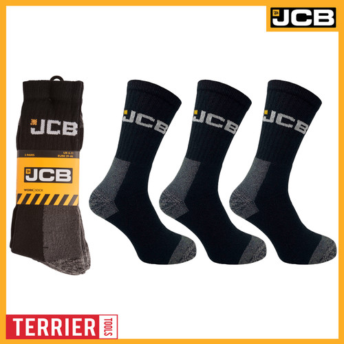 Men black work socks - black,