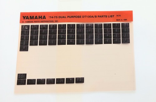 Yamaha enduro 100 b parts - yamaha,