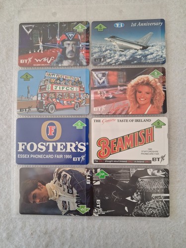 Eight phonecards from the - from,