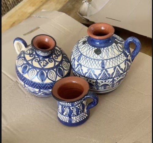 Terracotta ceramic jugs - terracotta,