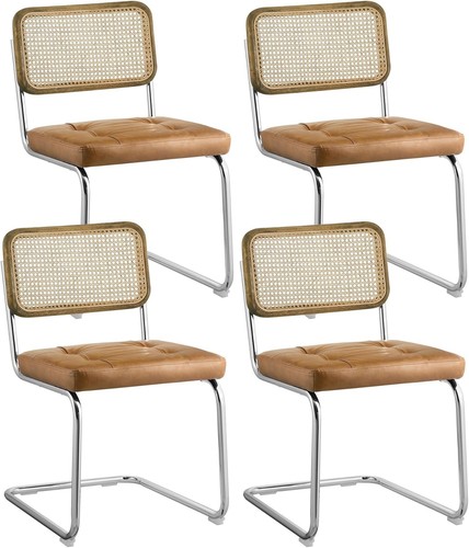 Cane back dining chairs - 4x,