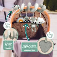 Kyoot Fox Cloud Rainbow & Teether Hanging Winding Toy for Stroller Pram Buggy