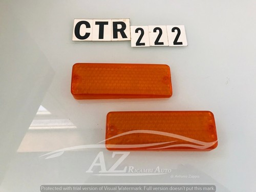 Clear plastic front - light, pair