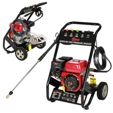 7HP Petrol Pressure Washer 2500 PSI High Power Jet Car Wash Mobile Patio Cleaner