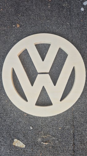 Plywood sign camper - vw,