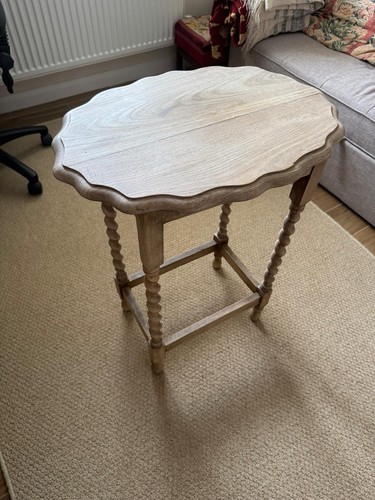 Stripped solid oak table - oak,
