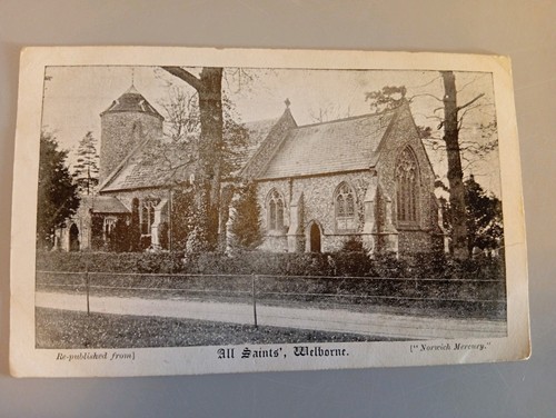 Antique edwardian postcard - antique,