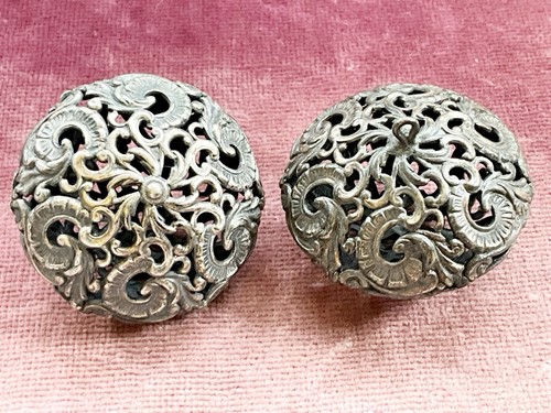 Antique pair silver - pair, filigree
