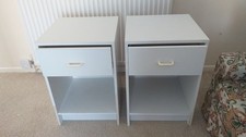 Bedside Cabinets x 2 White.