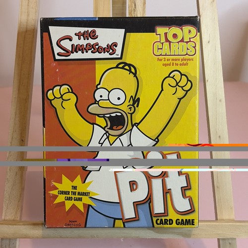 Vintage the simpsons pit card - vintage,
