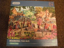 GIBSONS JIGSAW - BOARDING THE BUS - 1000 PIECE - EXCELLENT CONDITION