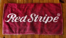 Red Stripe Lager Bar Towel