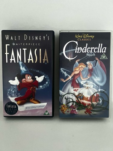 Disney vhs duo fantasia - vhs, duo: