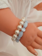 Doll bracelets pair pearl - bracelets, of
