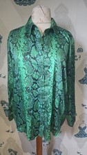 pretty green satin snakeskin