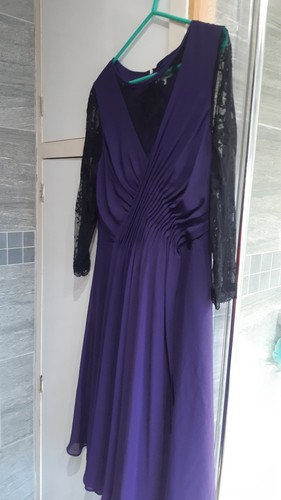 Purple black wrapover - wrapover, lace