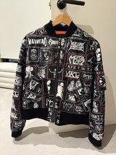 KTZ Monster Printed Patch Bomber Jacket Size S Brand New