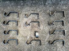 6 x Brushed Steel silver Curtain Pole Brackets Suit 20mm Diam Pole Strong