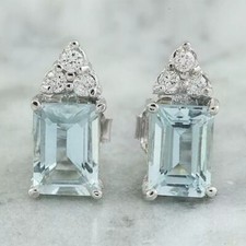 4Ct Emerald Cut Aquamarine