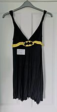 Batgirl Dress With Cape,Fancy Dress,Halloween Party. Hand Stitched Felt Motifs.