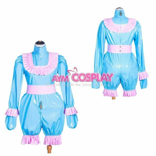Lockable pvc rompers dress - pvc,