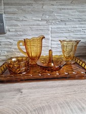 Vintage Amber Coloured Glass